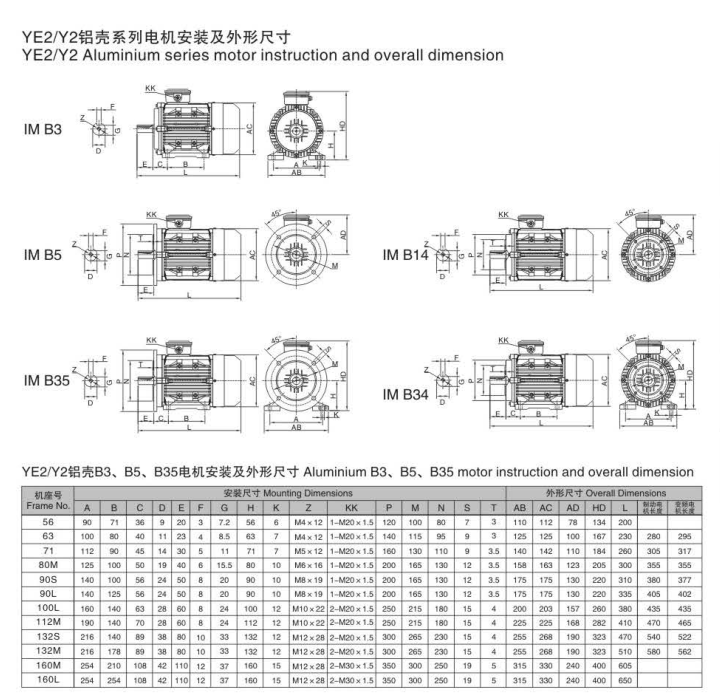 B3臥式三相異步電動機(jī)